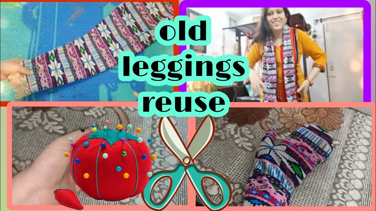1legging से बनाई 3useful items ,पुरानी legging से क्या करे / 