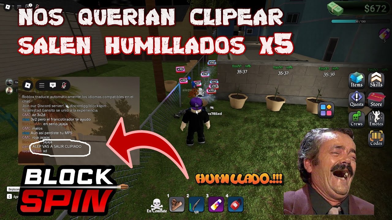🔥BLOCK SPIN 🔪💀NOS QUISIERON CLIPEAR🤣 SALIERON HUMILLADOS💥🤯#blockspin