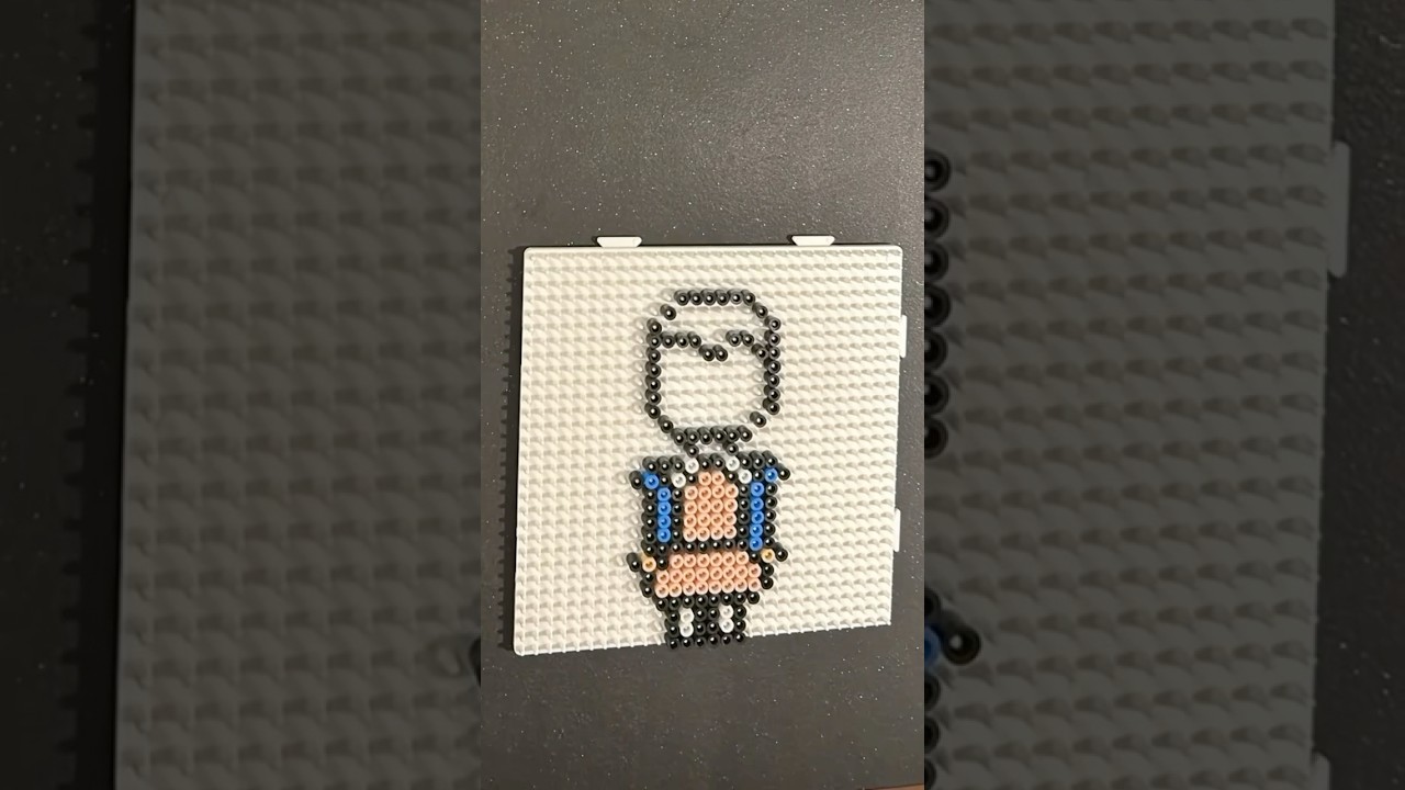 Stranger things eleven|pixel art|perler beads|