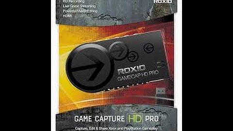 Roxio HD Pro Set up PS3