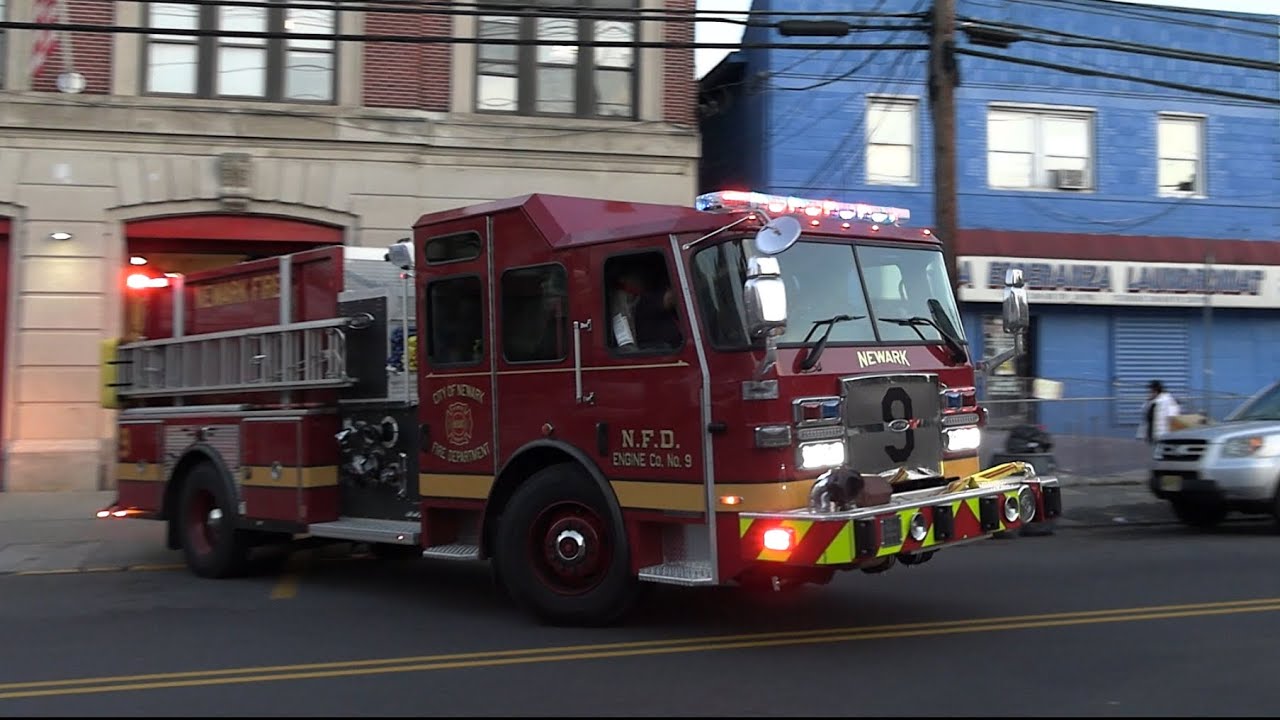 Newark, NJ **Brand New** Fire Department Engine 9 Responding YouTube