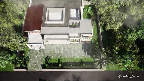 modern house, twinmotion rendering