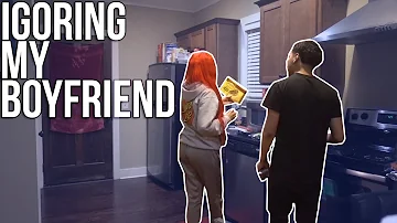 IGNORING MY BOYFRIEND PRANK!!! *HE GETS MAD*😂