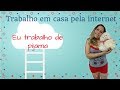 Trabalhar em casa pela internet  de pijama