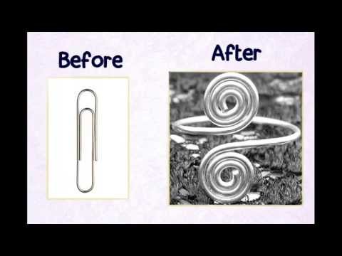 how-to-change-paperclip-into-cute-swirl-ring---diy-projects