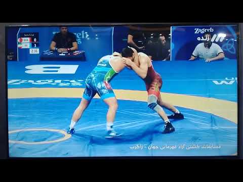 کشتی نیمه نهایی وزن 125 امیرحسین زارع ماگمد ش ریپف بحرین