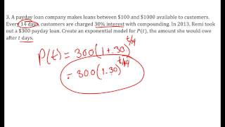 Lesson 11- Modeling with Exponential Functions... Again!