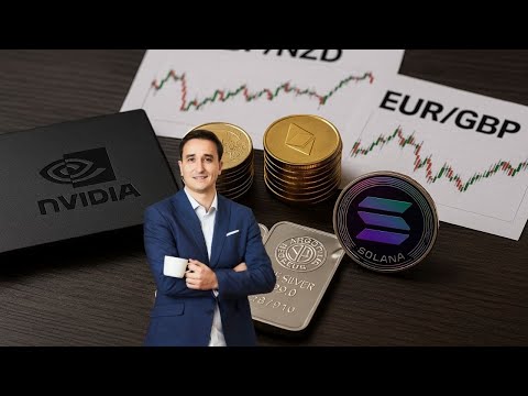 Nvidia, GBP/NZD, EUR/GBP, Plata, Oro, Solana: SEÑALES de Trading en directo