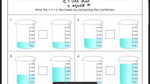 Measurements (Volume) Part 1 Comparing Capacity