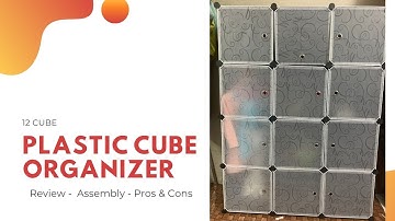 DIY Plastic Cube Storage | 12 Cube Closet Shelves | Modular Bookcase,  Wardrobe | Kids  cabinet
