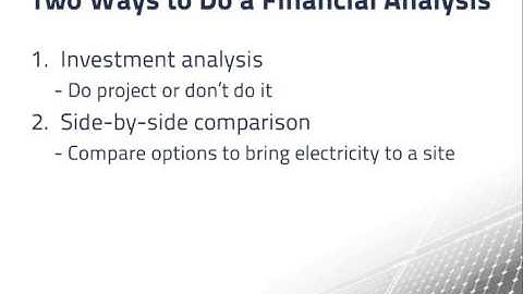Life Cycle Cost Analysis of PV Systems