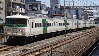 185系 B6編成 送り込み回送 土呂駅通過