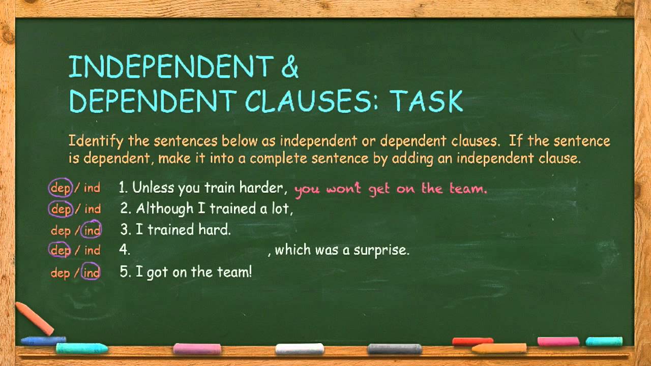 how-to-write-independent-dependent-clauses-youtube