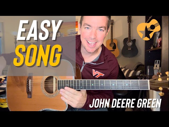 Easy Beginner Guitar Songs “John Deere Green” by Joe Diffie class=