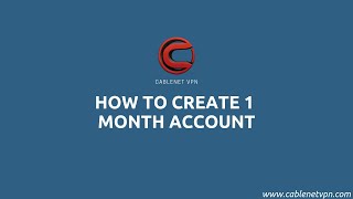 How to Create 1 Month Account in CableNET VPN screenshot 5
