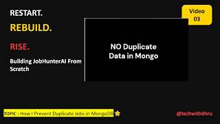 Preventing Duplicate Data in MongoDB
