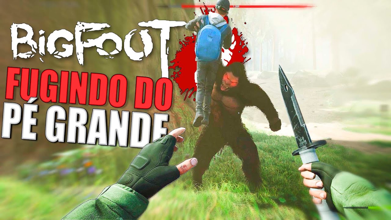 Fugindo do pé grande no Bigfoot Multiplayer no Bigfoot Multiplayer