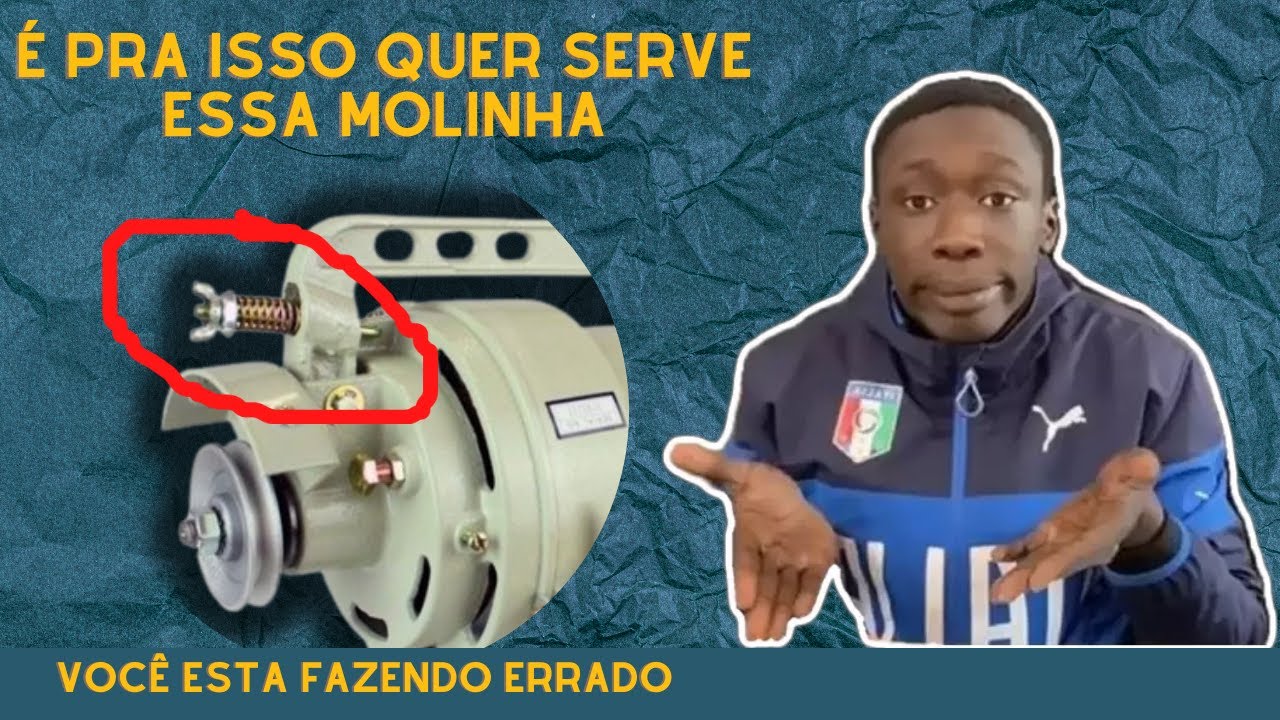 Para quer serve a molinha amarela no motor da máquina de costura industrial? ela serve para isso