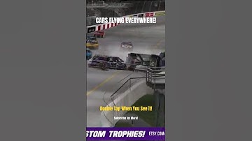 How Many Cars Flipped? Crazy track blocking crash on NASCAR iRacing short track!! Racing gone wrong