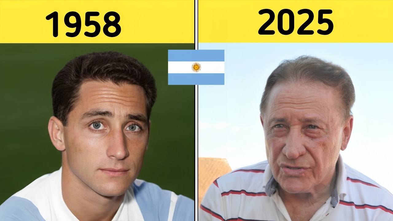 Argentina 🇦🇷 World Cup 1958 Squad – Then and Now | Football Legends