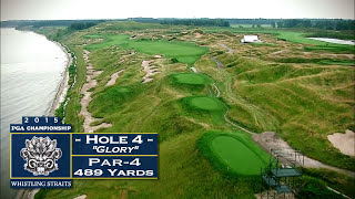 Whistling Straits: 4th Hole Flyover | 2015 PGA Championship