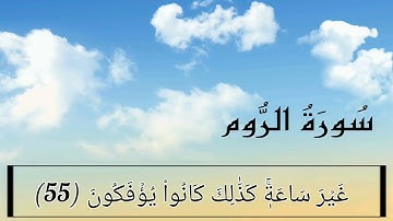 سورة الروم (48-60) للقارئ عبدالله الموسى