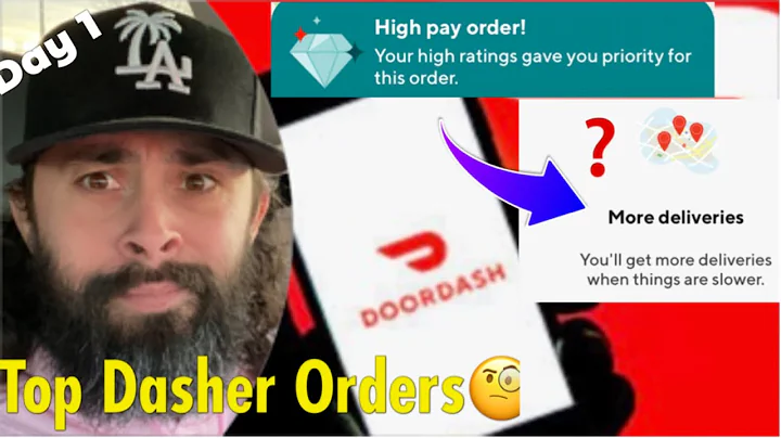 New Doordash Orders: What a Top Dasher Account Receives