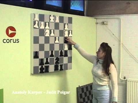 Judit Polgar vs Anatoly Karpov 2003  Two Bishops Sac in Top-Rated Chess 