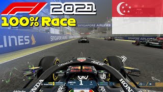 F1 2021 - Let's Make Pérez World Champion #15: 100% Race Singapore | PS5