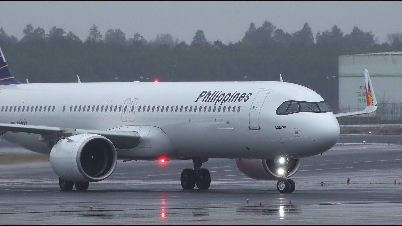 Philippine Airlines Airbus A321neo RP-C9937 Landing at NRT 34R