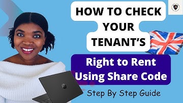 How to check your tenant’s right to rent in the UK using a share code.