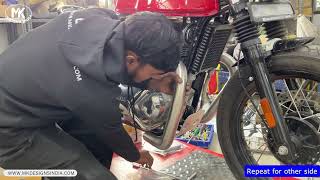 BOBBER EXHAUST INSTALLATION & SOUND | FREE FLOW | INTERCEPTOR | CONTINENTAL GT 650