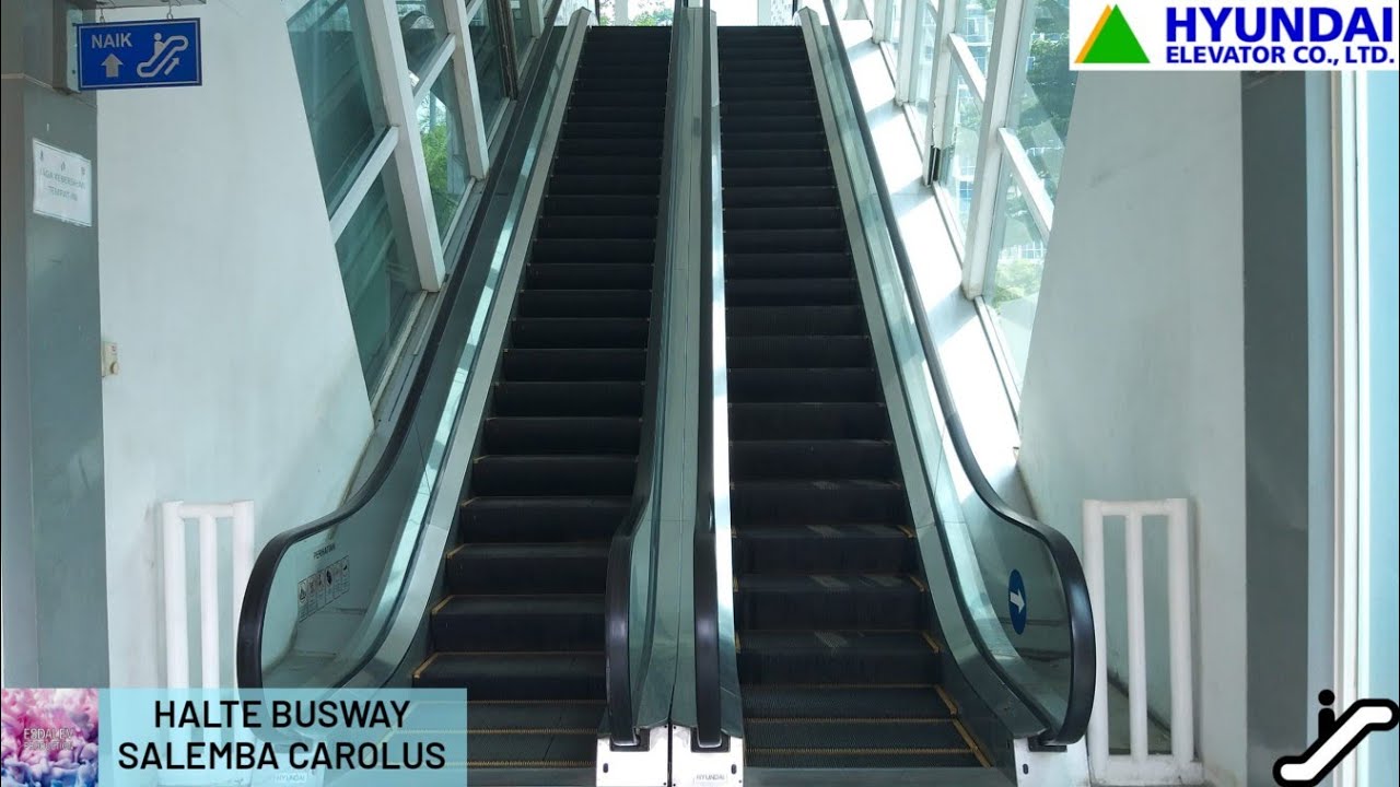 Hyundai Escalator at Halte Busway Salemba Carolus, Jakarta