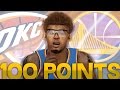 NBA 2K15 MyCAREER - DeShawn Goes For 100 POINTS!! BREAKING RECORDS IN THE BAY! (FULL GAME)