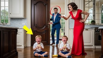 Bliźniaki błagają: „Nie chcemy tego jeść”.Milioner zjawia się niespodziewanie i robi to z nową żoną!
