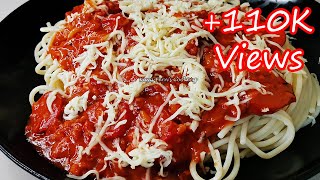 HOW TO MAKE THE EASIEST SIMPLE CHEESY PINOY STYLE SPAGHETTI THAT IS BETTER THAN TAKE OUT!!!