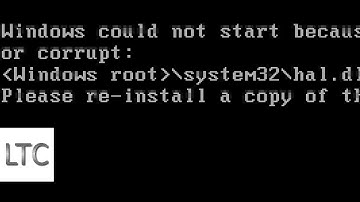 Windows Server 2003 & Windows Server 2012: hal.dll is missing or corrupt