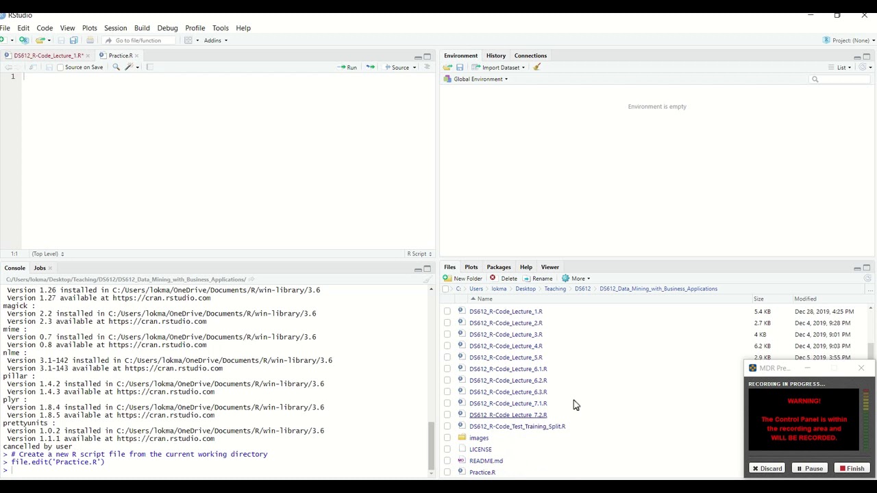 Data Mining with R Lecture 1 (Intro to R) YouTube