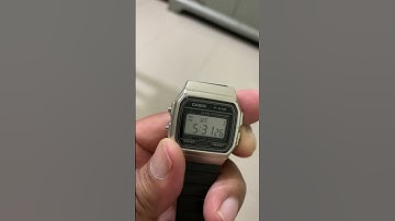 How to change 12 hours to 24 hours time in Casio F-91W-1 Watch 😊⌚️ #shorts #fyp #watch #obama