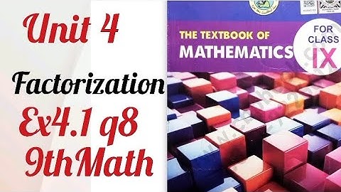 exercise 4.1 q8 sindh text book board |9thMath ex4.1
