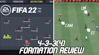 FIFA 22 BEST FORMATION (4-3-3(4)) TUTORIAL - Best Custom Tactics & Instructions & More