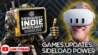 SideQuest&#39;s VR Gaming Showcase // Games, Updates, Features, Redesign!  (Indie Dev Spotlight)