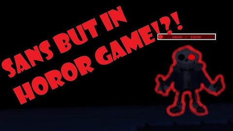 Playing as Horrortale Sans  in Undertale Last Karmatic Retribution (Roblox)