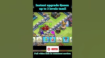 instant upgrade queen 3 levels #shorts #clashofclans #gamingrascal