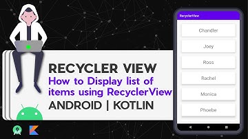 How to display a list of items using RecyclerView in Android | Kotlin | 2020