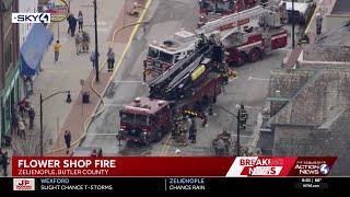 Crews responding to 2-alarm fire in Zelienople, Butler County
