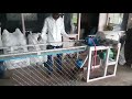 Semiautomatic chain link fencing machine