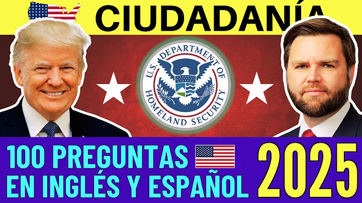 100 PREGUNTAS para la ciudadanía EN INGLÉS Y ESPAÑOL 2025 (con respuestas actualizadas) Trump Vance
