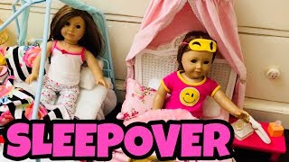 american girl doll sleepover
