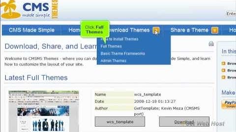 How to import a theme in CMS Made Simple